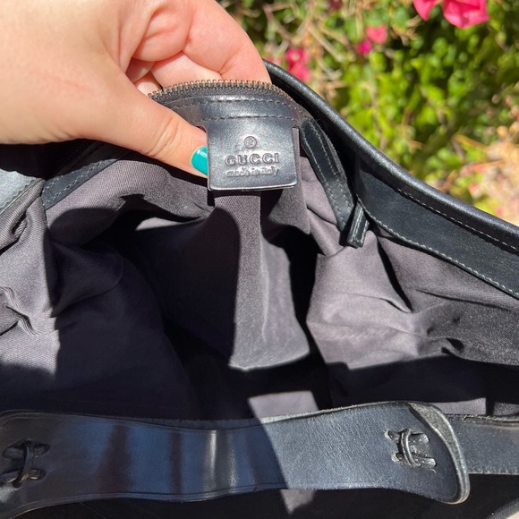 Authentic Gucci canvas hobo shoulder bag - Picture 8 of 12